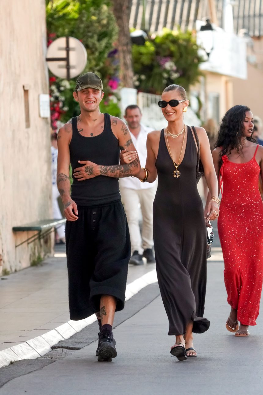 Anwar and Bella Hadid Are the Best Dressed Summer Goths in Saint-Tropez