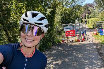 Cyclists love a good road closure – this one helped quash intrusive thoughts of leaving my children without a mother