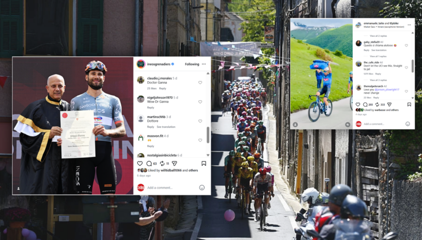 Honorary degrees and the great pee debate: the Giro d’Italia through social media