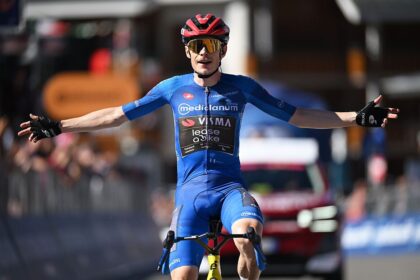 Giro d’Italia: Jonas Vingegaard outclimbs rivals to solo to stage 14 victory and seize race lead
